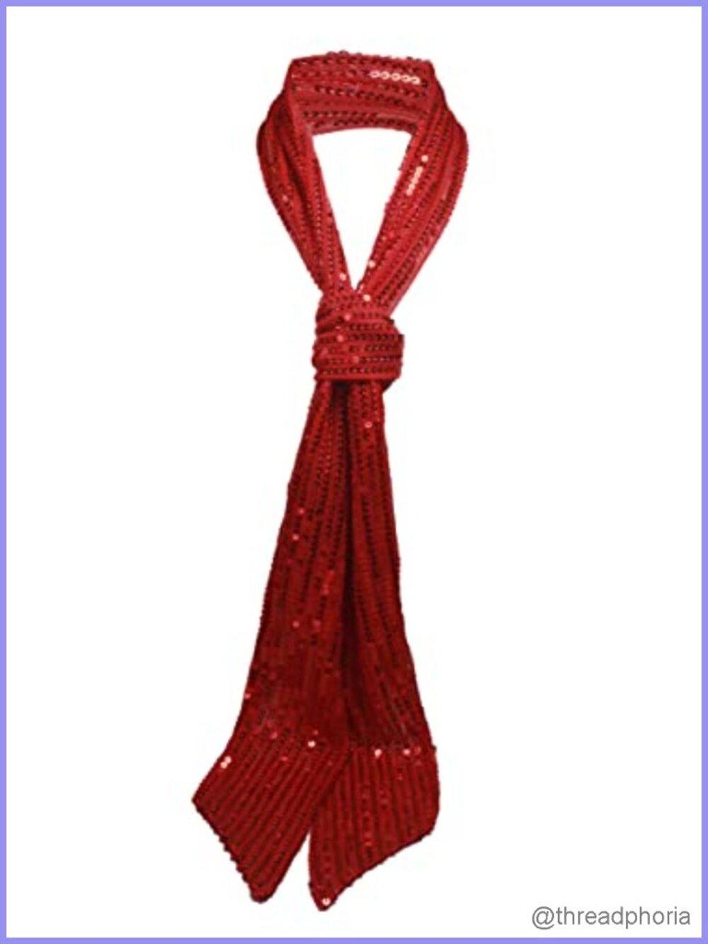Sparkly Sequin Skinny Scarf Neck Tie Belt Y2K 70s Disco Wrap Sash